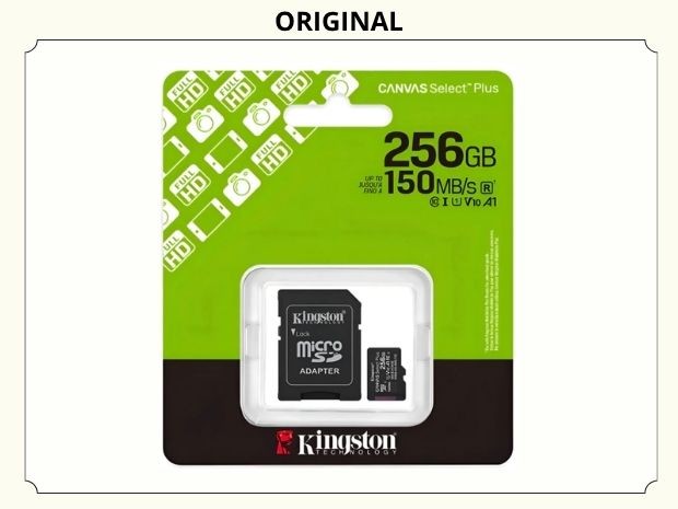 &ua MICRO SD ORIGINAL 256 GB KINGSTON GEN 3 FULL HD